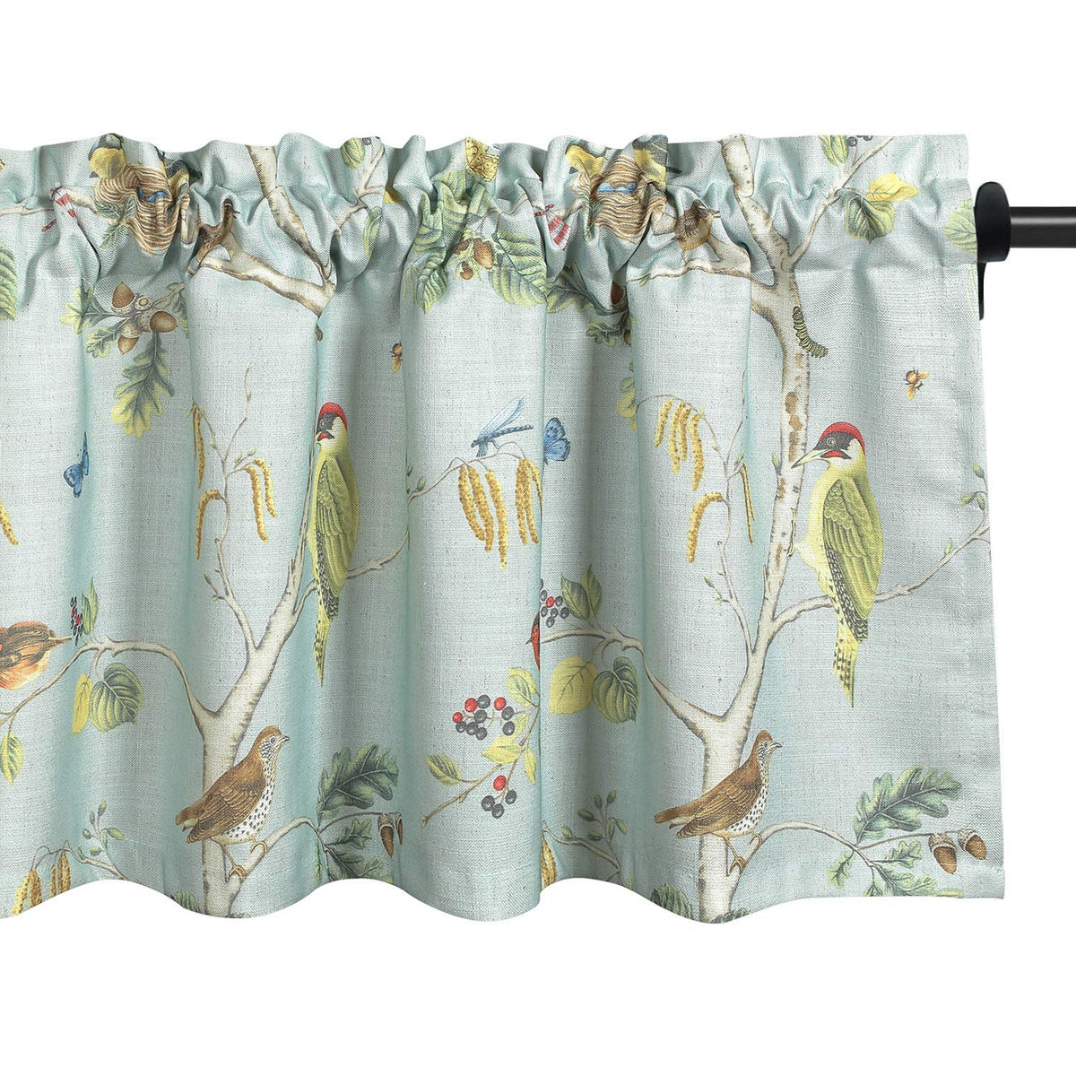 Vogol Valances For Windows, Rustic Country Curtains For Kitchen, Top Pocket Bedroom Small Drapes, Curtain Valance For Kids Room,