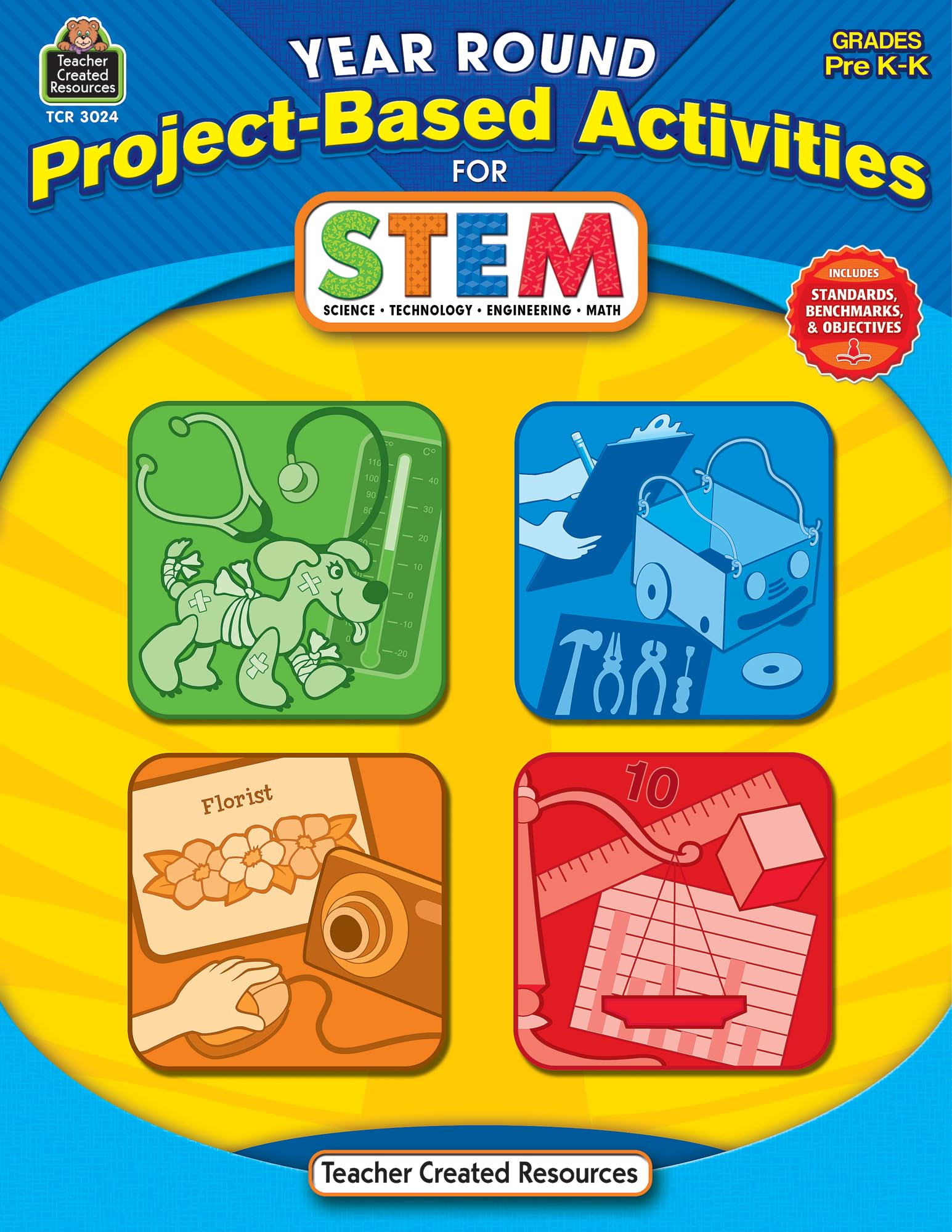 Teacher Created Resources Prek Project-Based Stem Book Printed Book
