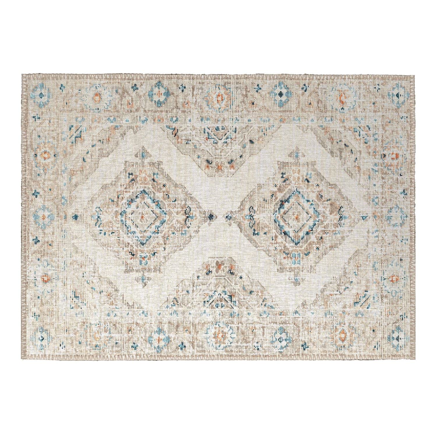 Marbella Mb1 Ivory Traditional Rug Rectangle 9' X 12'