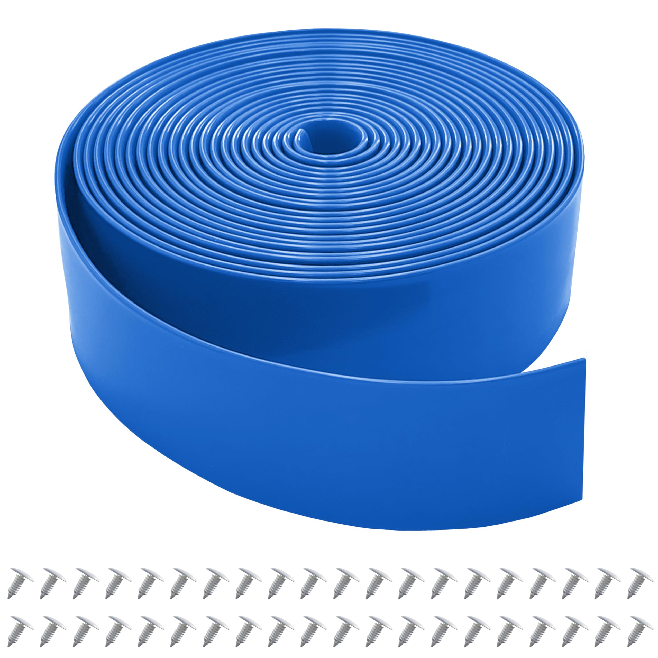 Lumpro Vinyl Straps for Patio Chair Repair Kit 2 Wide 20 Ft Long Replacement Straps + 40 Free Rivets for Outdoor Lawn Furnitur