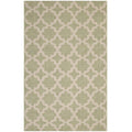 Modway Cerelia Moroccan Trellis 5X8 Indoor And Outdoor In Beige And Light Green