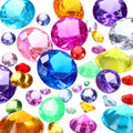 Hicarer 800 Pieces Diamond Decorations Acrylic Diamond Table Scatter Crystals for Table for Vase Fillers Party Table (Rainbow,30