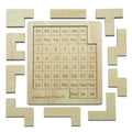Calendar Puzzle - Daily Calendar Puzzle Wooden,365 Days Date Puzzle,Puzzle Advent Calendar(Size:9.8 x 7.8inch)