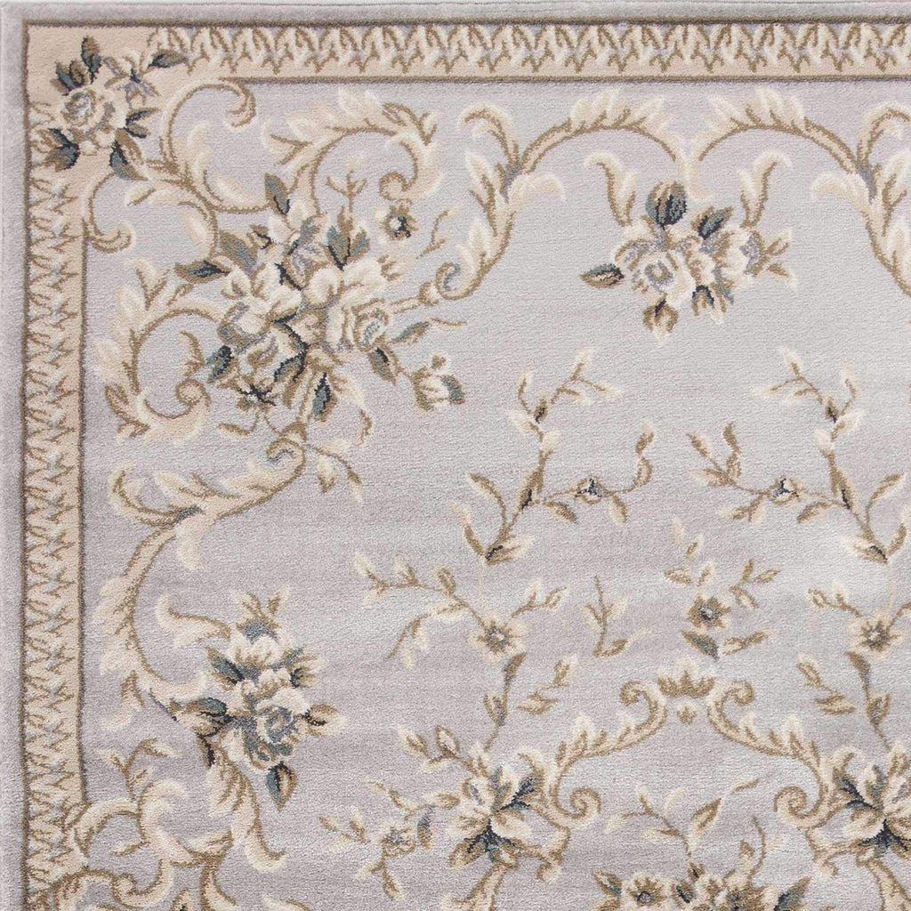 HomeRoots Decor 3'3' x 5'3' Polypropelene Light Grey Area Rug