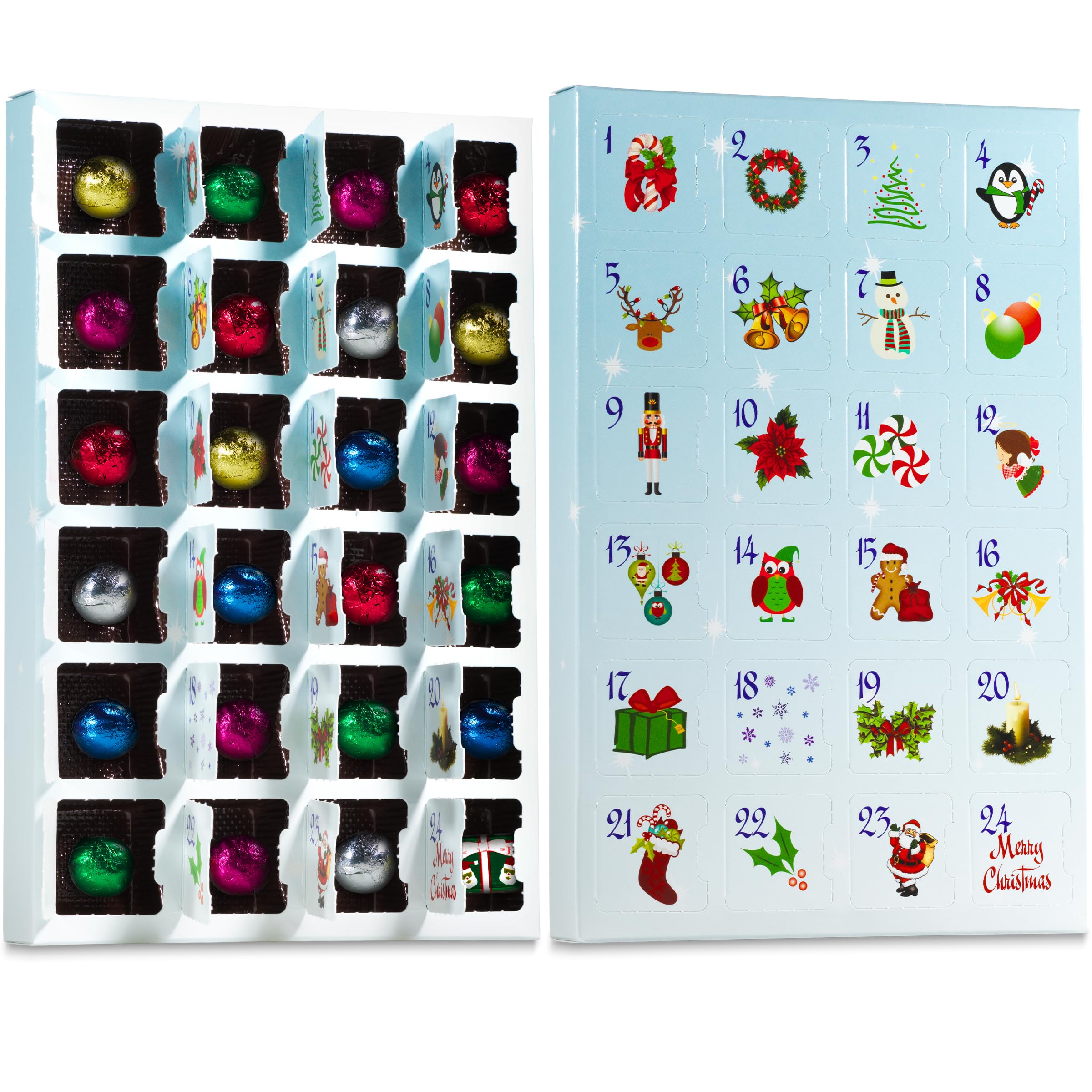 Chocolate Advent Calendar 2023-24 Days Countdown To Christmas Calendar Advent Dairy Milk Chocolate Candy Advent Calendar - Edibl