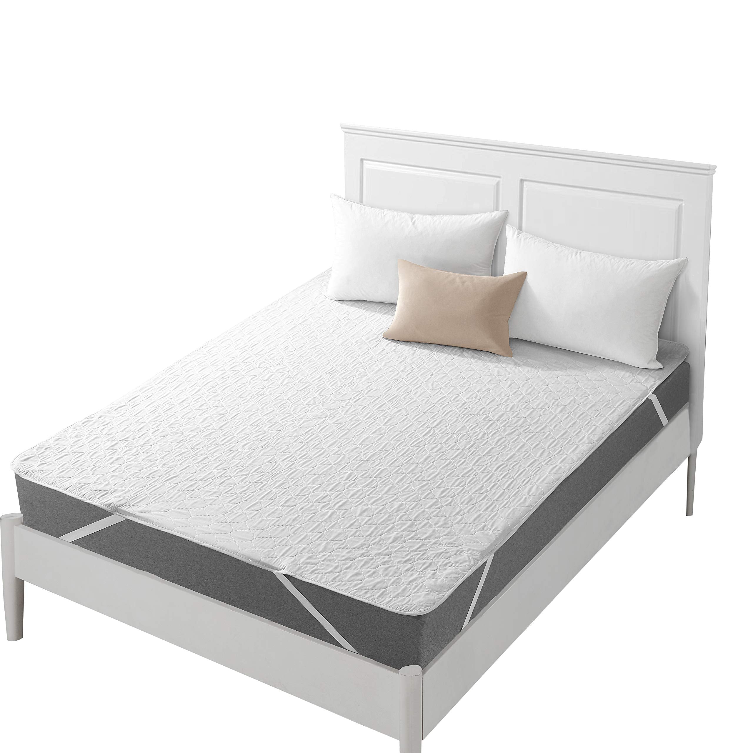 Twin Size Mattress Protector Cover Waterproof Quilted Fitted Soft Cotton Mattress Cover Pad Washable Mattress Bed Protector With