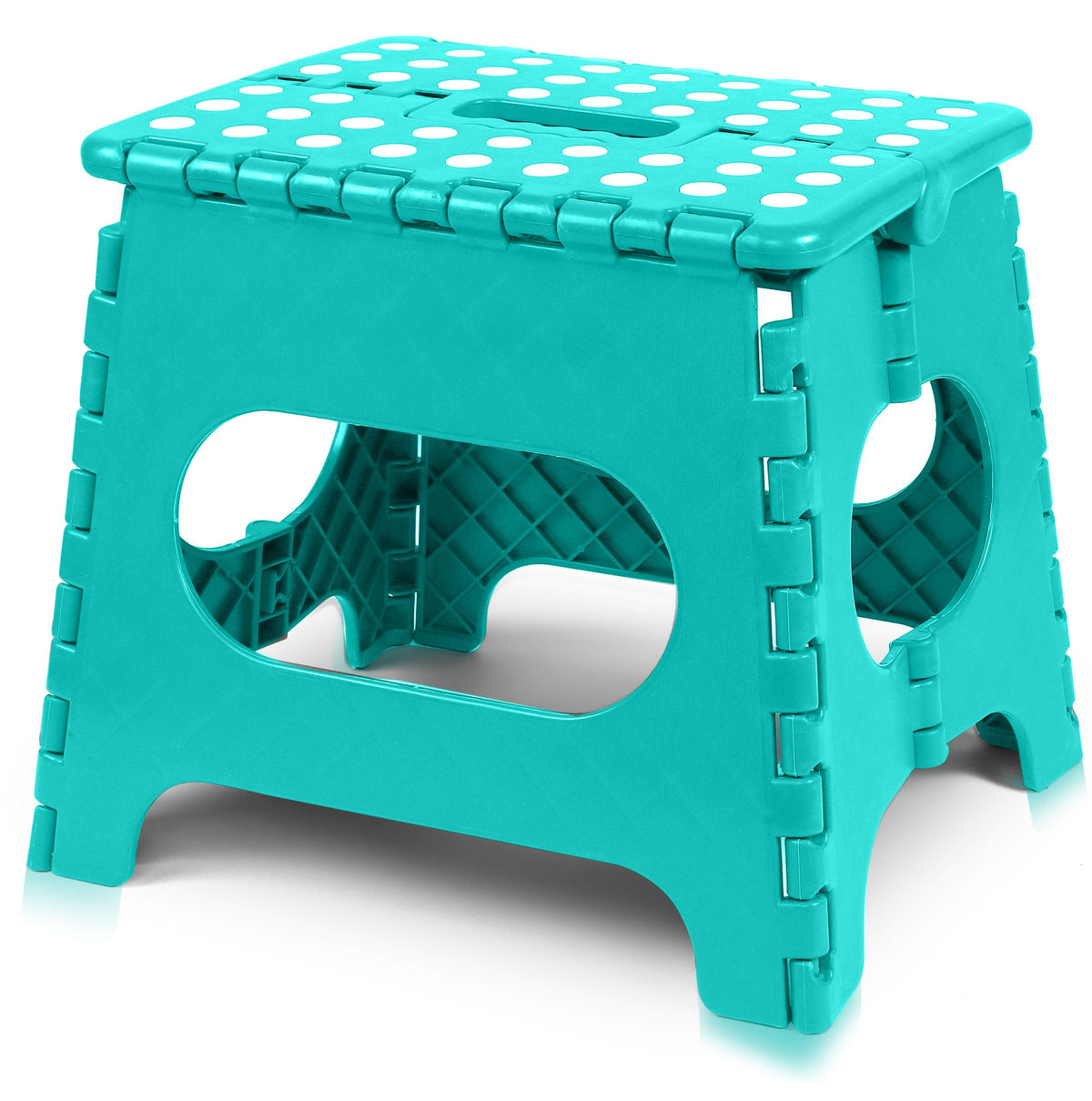 Utopia Home Folding Step Stool - (Pack Of 12) Foot Stool With 11 Inch Height - Holds Up To 300 Lbs - Lightweight Plastic Foldable Step Stool For Kids, Kitchen, Bathroom & Living Room (Teal)
