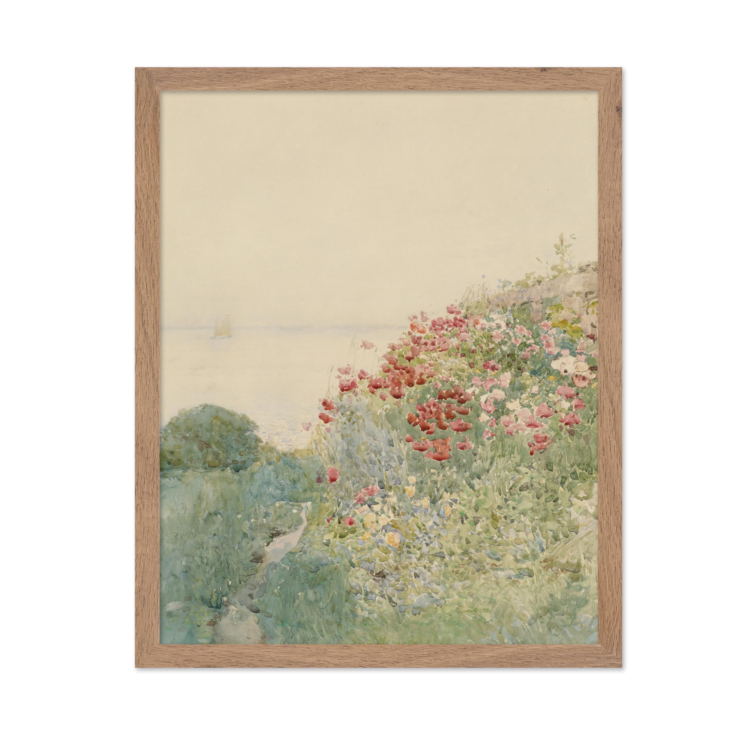 Poster Master Vintage Botanical Poster - Retro Floral Print - Gift for Artist, Florist - Field of Poppies, Landscape, Flowery Me