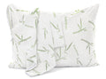 Utopia Bedding Bamboo Viscose Waterproof Pillow Protector Zippered (2 Pack) Queen - Bed Bug Proof Pillow Encasement 20 X 28 Inch