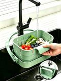 Foldable Hanging Sink Drain Basket, FastDraining, Detachable