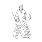 Hosley Ice Hockey Metal Wall D  Cor 29.25 Inch High. Ideal Gift For The Ice Hockey Sports Enthusiast Teacher Dorm Den Home Weddi