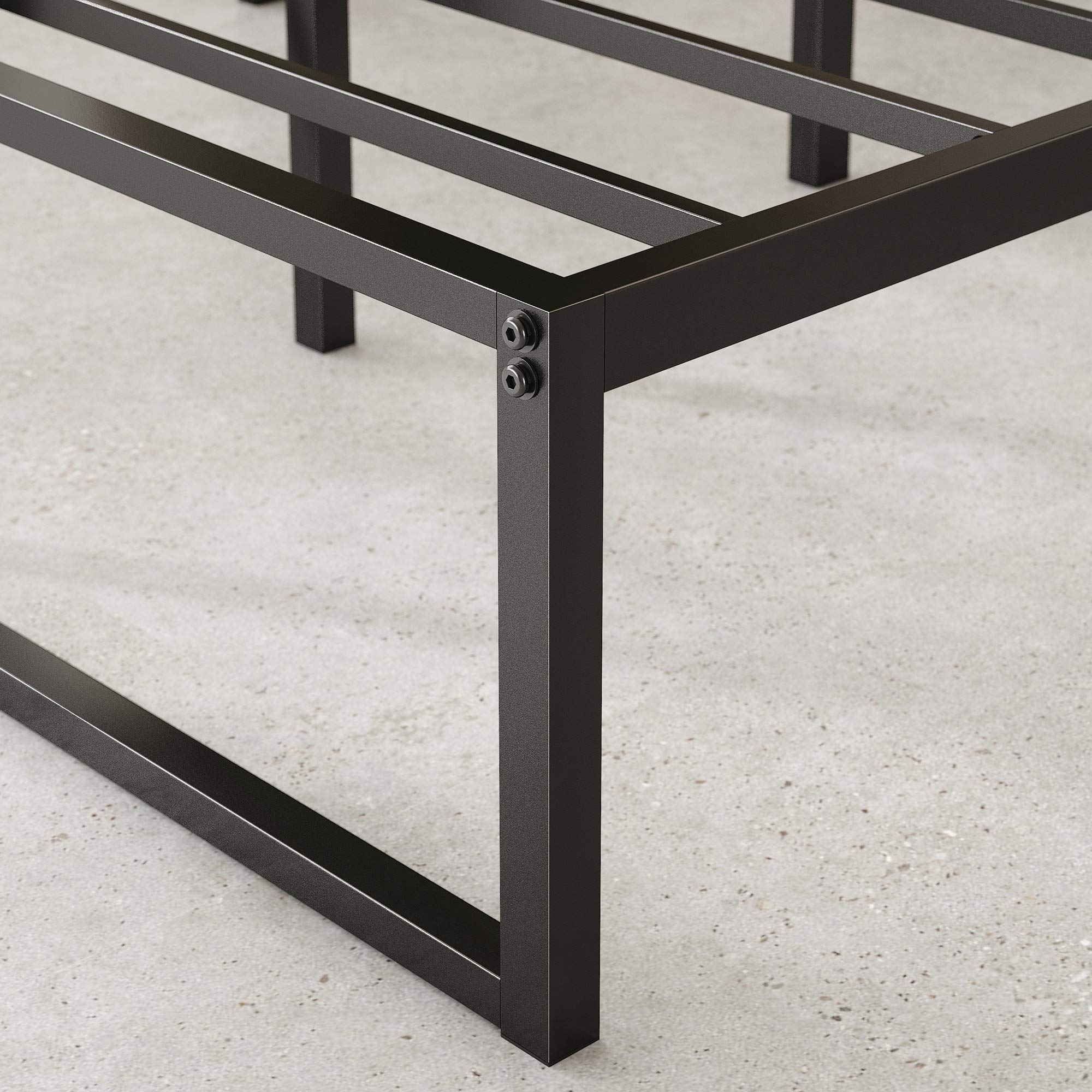 Zinus Lorelei 14 Inch Metal Platform Bed Frame, Mattress Foundation With Steel Slat Support, No Box Spring Needed, Easy Assembly, Full, Black