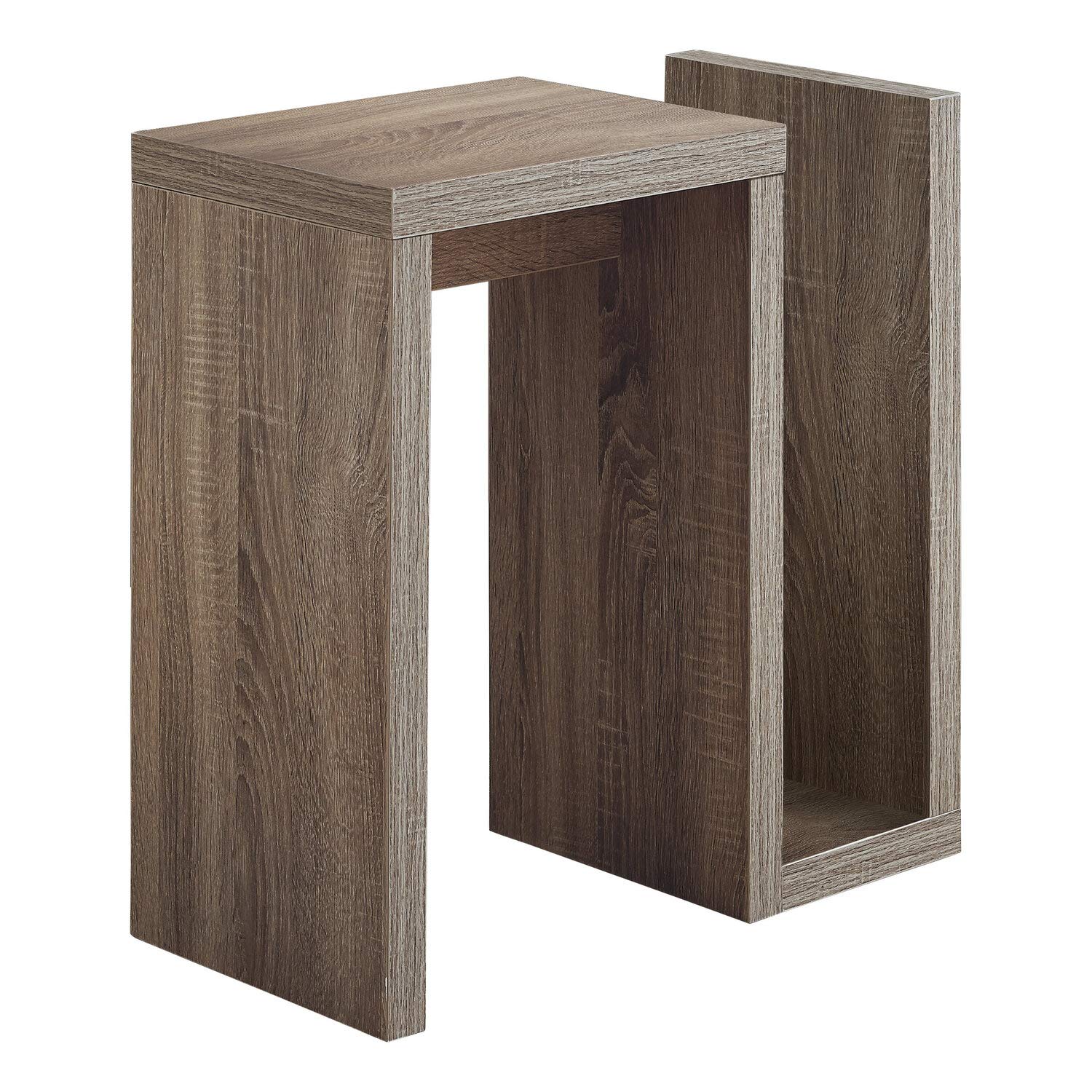 Monarch Specialties ACCENT TABLE, One Size, DARK TAUPE