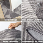 Indoor Doormat 32''X 48'', Absorbent Front Back Door Mat Floor Mats, Rubber Backing Non Slip Door Mats Inside Mud Dirt Trapper E