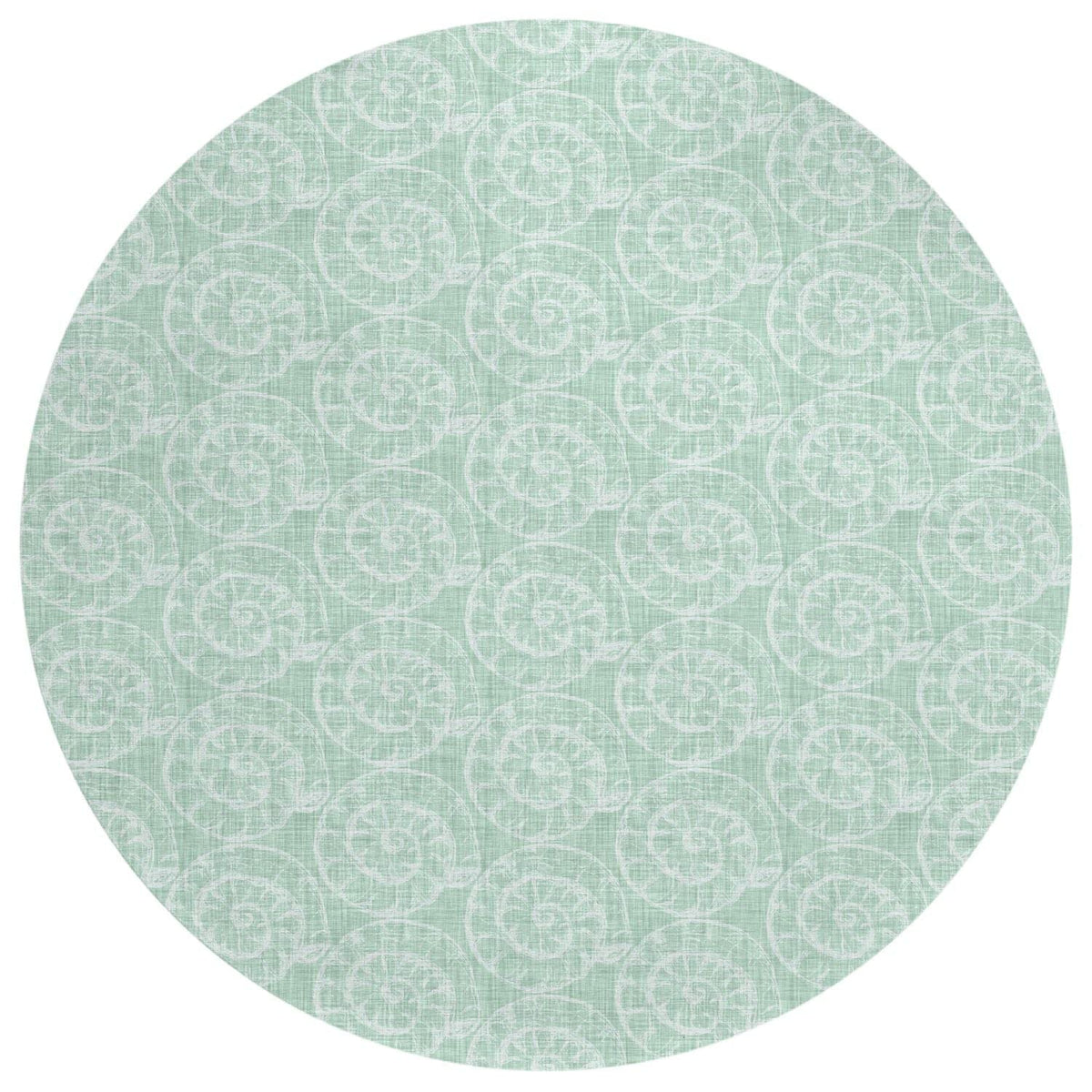 Seabreeze Sz11 Green Coastal Rug Round 8' X 8'