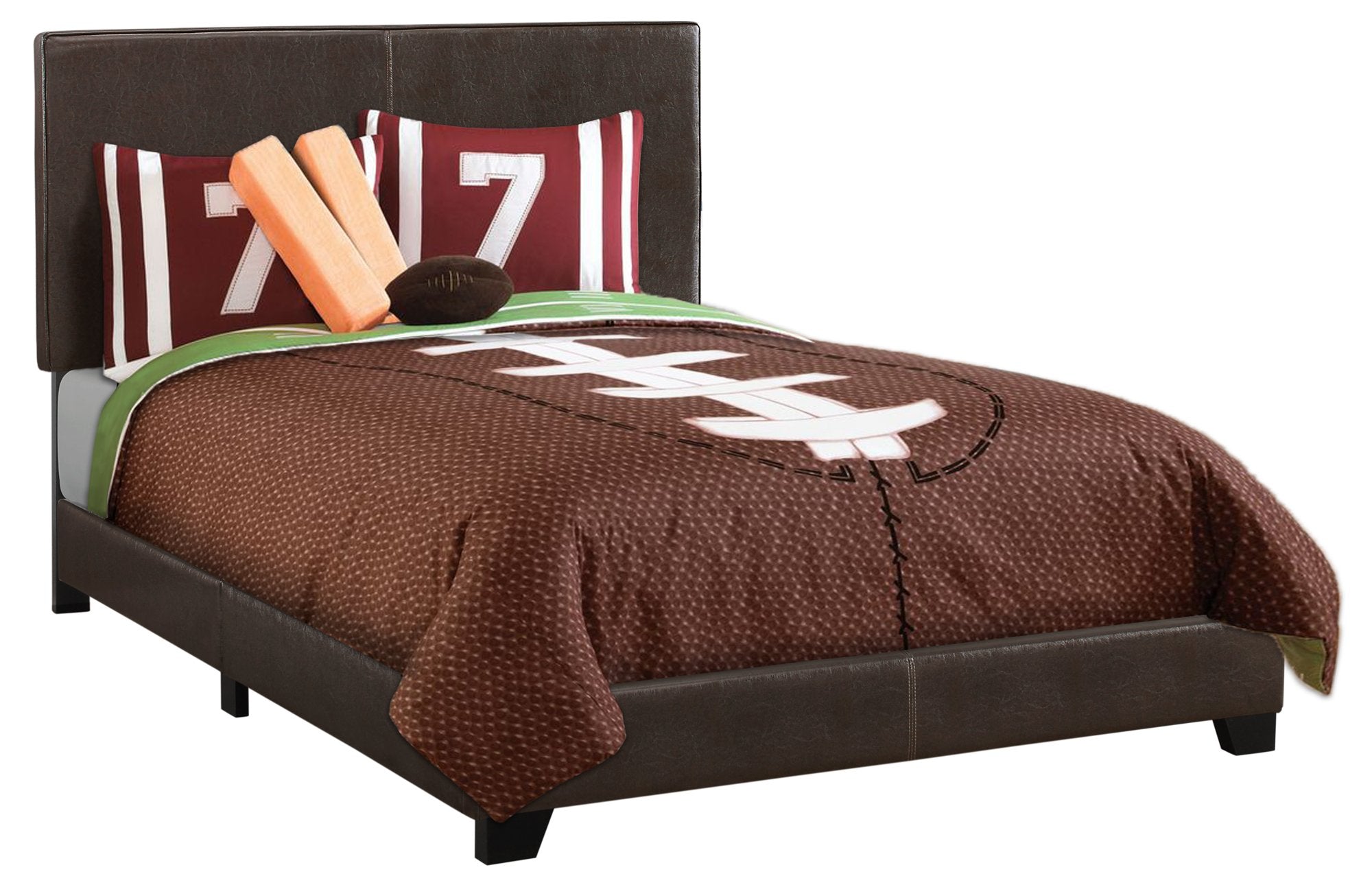 Monarch Specialties I Bed, Full, Dark Brown