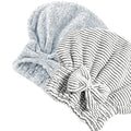 Jseng 2PC Bamboo Fiber Hair Drying Caps, Large Hair Wrap Towels, Extrame Soft & Ultra Absorbent, Thick Fluffy Fast Drying for Gi