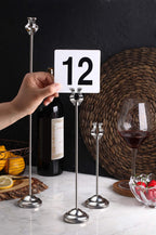 New Star Foodservice 23114 1-25 Double Sided Table Numbers, 4'' X 4'' Inch, White
