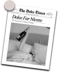 iHery Unframed Trendy NewsPaper Wall Art Prints,12x16in Canvas Wall Art Prints, New York News Print, La Dolce Vita, Italian Summ