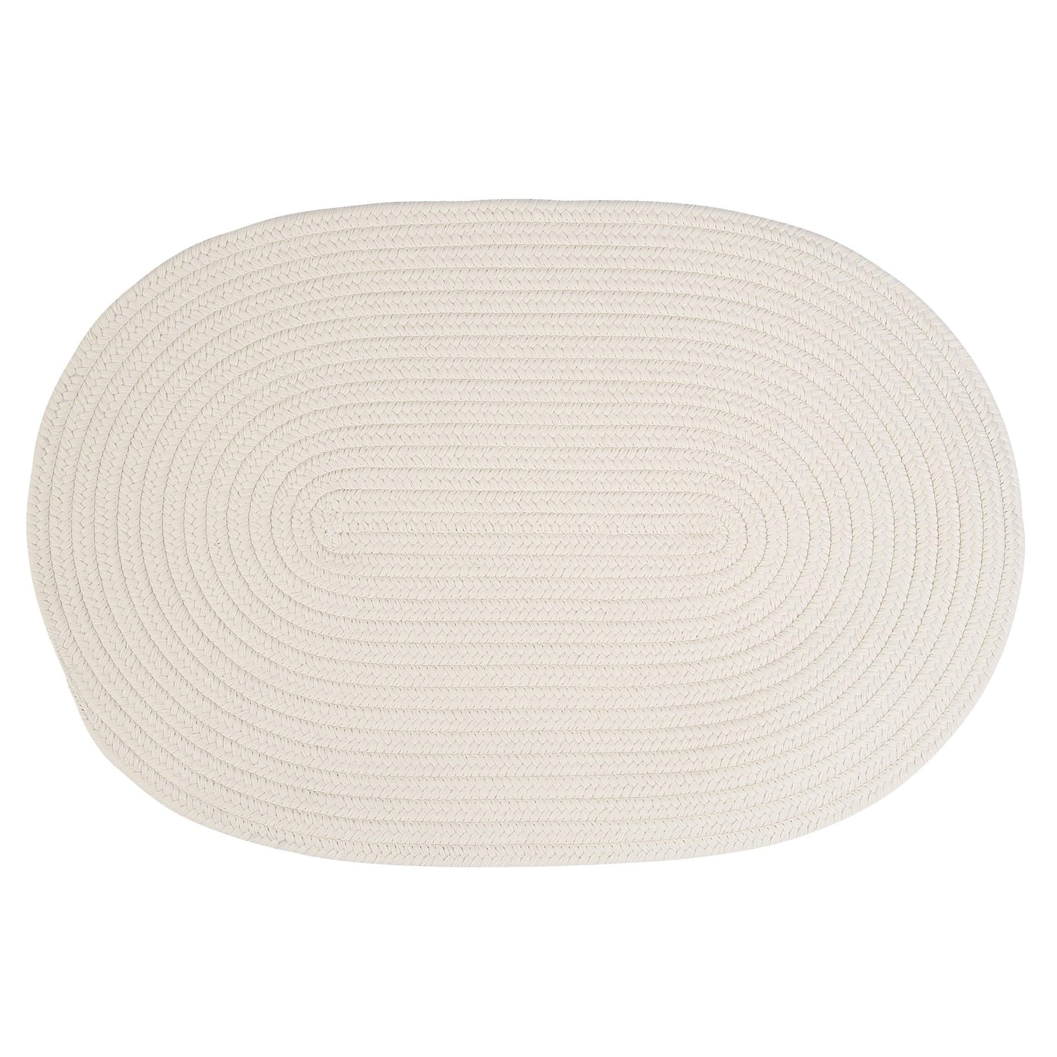 Colonial Mills Boca Braided Doormat, 18&quot; X 30&quot;, White