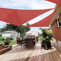 Patio Paradise 5' X 5' X 5' Sun Shade Sail Triangle Canopy, Permeable Shade Cloth Fabric Sunlight Block Patio Cover Hdpe Deck Aw