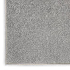 Nourison Essentials Indoor/Outdoor Silver Grey 9' X Square Area -Rug, Easy -Cleaning, Non Shedding, Bed Room, Living Room, Dining Room, Backyard, Deck, Patio (9 Square)