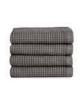 Cozy Earth Waffle Terry Charcoal Washcloths