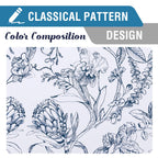 H.Versailtex 100% Blackout Curtains For Living Room Camellia Floral Blackout Curtains 84 Inches Long Light Blocking Window Treat