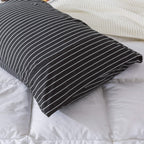 H Household Pillowcases (20'' X 30''), 100% Cotton Jersey Knit, Soft And Cozy, Wrinkle, Stain Resistant With Envelope Closure (B
