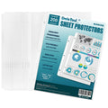 Sheet Protectors/Top Load For 8.5 X 11 Inch Sheets/Highlight Transparent Acid-Free For 3 Ring Binder Os01 (Clear, 200 Sheets)