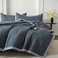 Bov Queen Comforter Set, Lightweight Comforters Queen Size 3Piece Bedding Set With 92X96 Coverlet 2 Pillow Shams (20X26) So