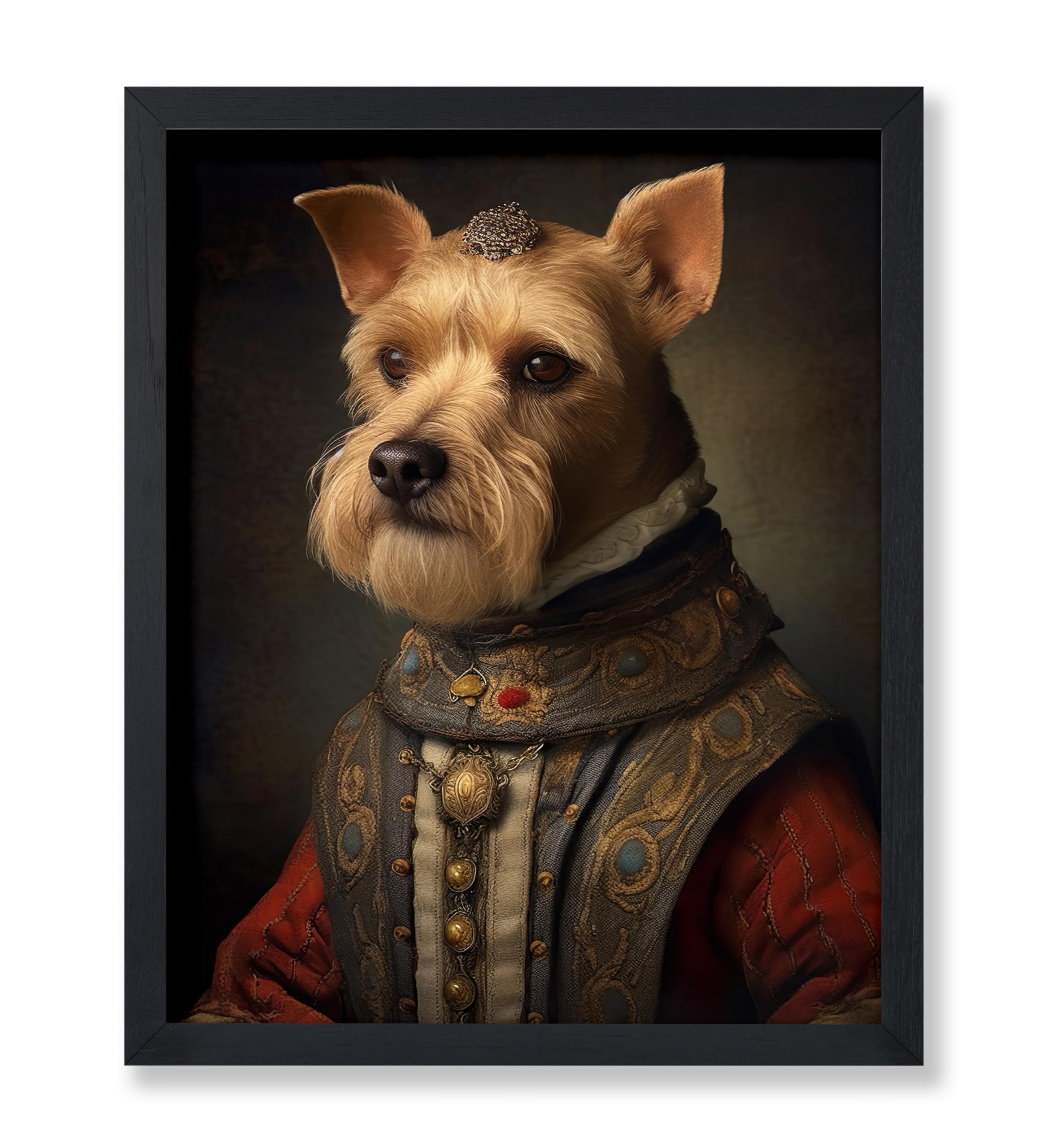 Poster Master Aristocratic Terrier Poster - Dog Print - Renaissance Art - Dog Breed Art - Gift for Men, Women & Animal Lover - F