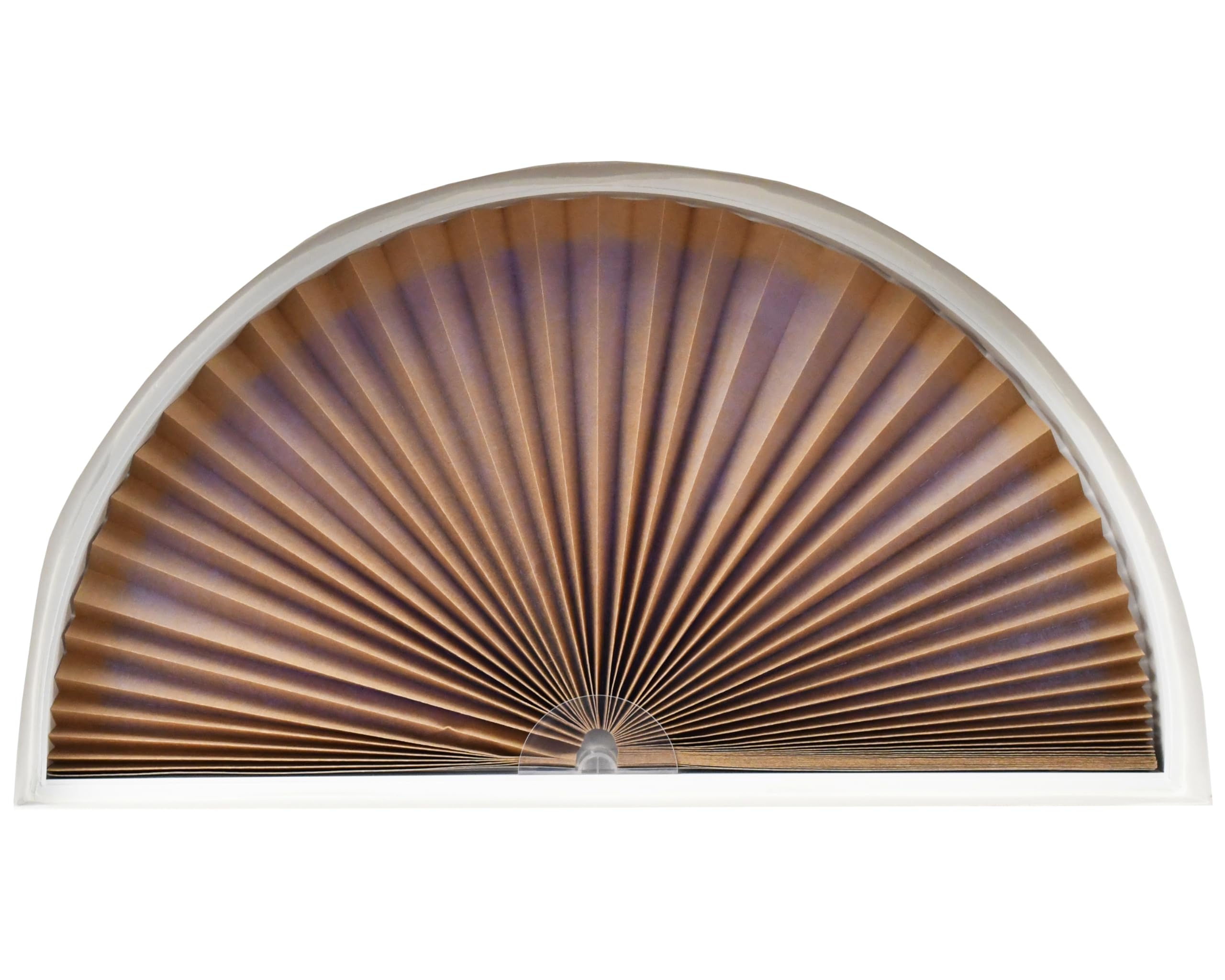 Redi Shade No Tools Original Arch Light Filtering Pleated Fabric Shade Natural, 72 W x 36 H