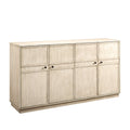 Walker Edison Alden Versatile 4 Door FramedStorageSideboard, 62 Inch, Birch