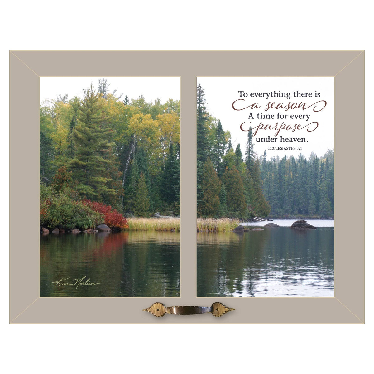 To Everything There is a Season Gray Framed Print Wall Art