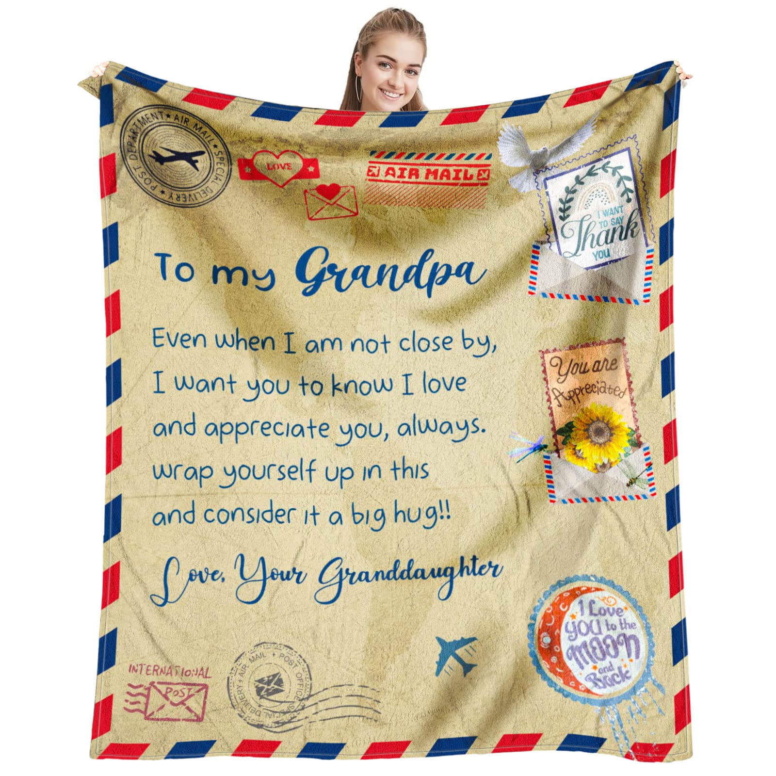 Dfaqehk Grandpa Gifts From Granddaughter, Birthday Gifts For Grandpa From Granddaughter, Best Gift For Grandfather From Granddau