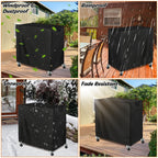 Patio Cooler Cart Cover Fits For Most 80 Quart Rolling Cooler Cart, Waterproof Patio Ice Chest Protective Covers For Outdoor Bar