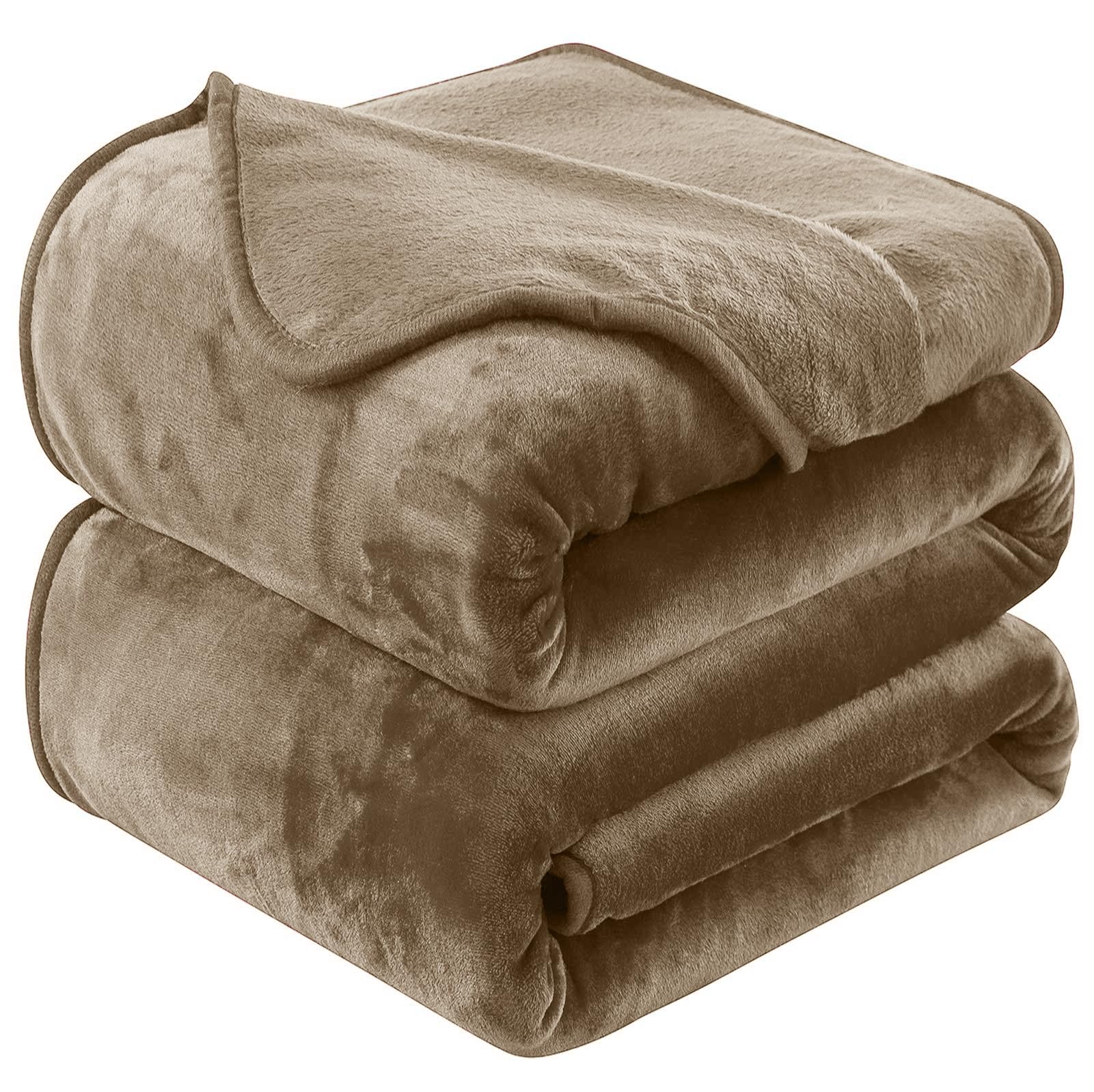 Soft Travel Size Throw For All Season Warm Fuzzy Microplush Lightweight Thermal Fleece Summer Autumn Fall Winter Spring Blankets