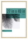 MCS Studio Gallery 27x40 Poster Frame Natural Woodgrain, Vertical & Horizontal Wall Hanging Large Picture Frame for Photos, Post