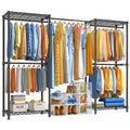 Dutexo M3 Heavy Duty Clothes Rack, Expandable Clothing Rack, Black