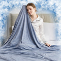Choshome Cooling Blankets For Hot Sleepers, Lightweight Breathable Cooling Blanket, Arc-Chill Q-Max>0.5 Cool Fiber, Summer Blank