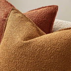 Juspurbet Mustard Yellow Boucle Throw Pillow Covers 24X24 Inch Set Of 2 For Couch Bedroom Sofa Living Room Decorative Soft Thick