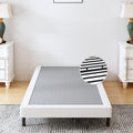Vaciwe Box Springs Twin 4 Inch, 1500Lbs Heavy Duty Metal Frame Mattress Foundation, Non-Slip/No Noise/Easy Assembly/Easy Clean C