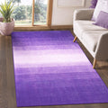 Wonnitar Modern Ombre Washable 4x6 Rug, Purple Rugs for Girls Bedroom, Soft Non-Slip Nursery Area Rug, Low Pile Throw Carpet for