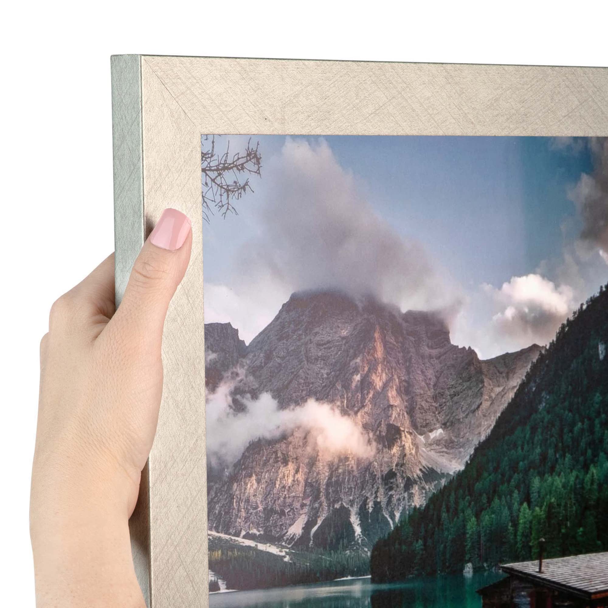 ArtToFrames 8.5x14 inch Classic Silver Picture Frame, WOM0066-76808-YSLV-8.5x14