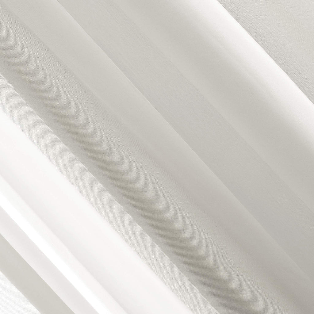 No. 918 Emily Sheer Voile Grommet Curtain Panel, 59'' X 120'', Eggshell Off-White