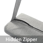 Enipate Outdoor Chaise Lounge Head Pillow, Pack Of 2 Water Resistant Headrest Pillows With Elastic Band For Pool Patio Chairs