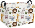 DDBASKET Rectangular Kids Basket Animals Storage Baskets Cute Basket Toy Storage Bin Zoo Room Decor for Home(Zoo)