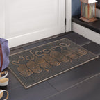 A1Hc Cat Tail Welcome Rubber Pin Welcome Door Mats For Outdoor Entrance, Welcome Mats For Front Door Indoor Non-Slip Backing Rub