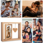 Mr And Mrs Wedding Picture Frame, Rotating Floating Weddingcool Wedding Bride To Be Bridal Shower Gifts For Couples Unique 2023-